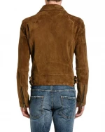 Wholesaler Men's Genuine cowhide suede motorcycle jacket leather for spring and Autumn motorcycle jacket leather