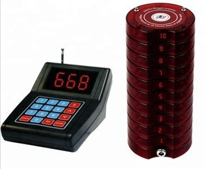 Wholesales wireless queuing system for food court system restaurant coaster pagers