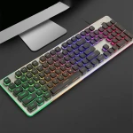 Wired Keyboard Game Mute Mechanical Feel Gaming Usb Desktop Computer Notebook External Keyboard