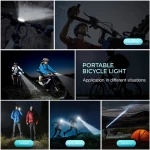 Wireless Computer Bicycle Light Bike Front Light With Horn Bicycle Lamp Handlebar Flashlight//