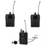 Wireless Rode Camera Interview Lapel Microphone for DSLR Iphone android(2 Transmitters+1 Receiver)