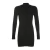 Import Woman  Dresses Fall Winter 2020 Casual Warm Long Sleeve Bodycon Dress Turtleneck Women&#39;s Clothing  Mini Dress from China