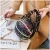 Import Women fashion one shoulder hand graffiti chain spherical leather compact easy to match color from China