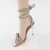 Import women high heeled shoes  diamond chain block heel sandals ladies slippers and sandal from China