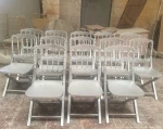 wood folded napoleon chair folding hotel chair