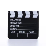 Wooden black and white director board field record board film clapper shooting props retro creative home decoration pieces