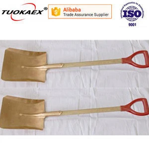 Wooden handle garden shovel/non sparking brass shovel/oil gas tools