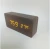 Wooden led digital alarm clock Voice Control USB Charge Time Date Temperature