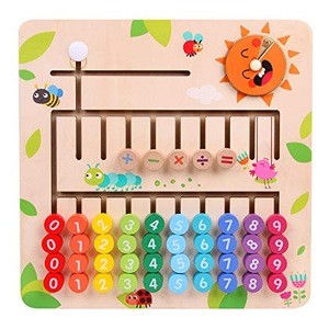 Wooden Math Educational Toy Mathematic Calculation Board Game Kindergarten Learning Mathematics Memory Game