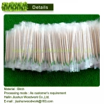 Wooden toothpicks make by machine