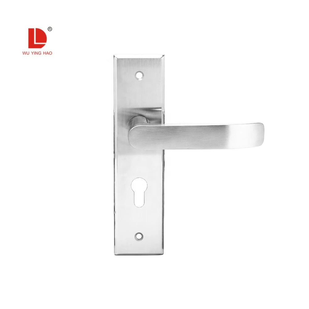 WUYINGHAO High quality stainless steel 304 lever handle door lock with plate