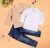 Import X87151A Wholesale 3pcs suit of kids boys clothes set,children&#039;s boutique clothing coat shirts and jeans from China