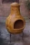 Import XL Mexican stone chimenea with iron base and stone top 56x113cm or 22x45 inches from Netherlands