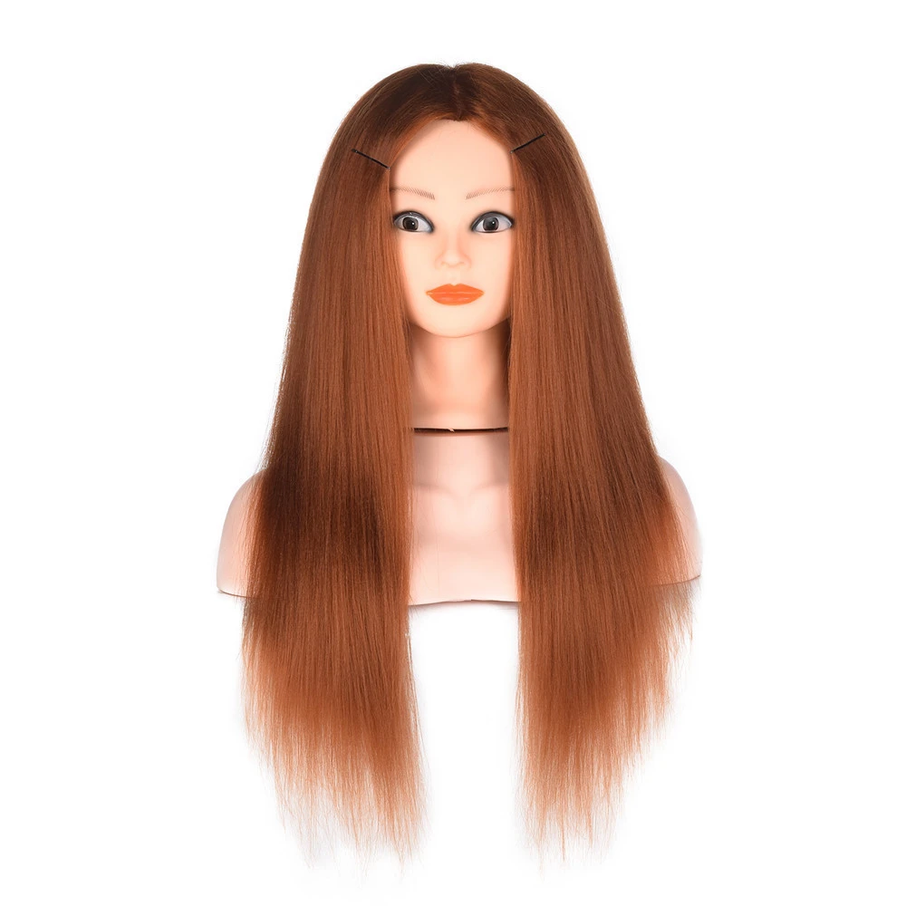 Yaki Straight Training Head With Long Thick Hairs Practice Makeup Hairdressing Mannequin Dolls Styling Maniqui Tete for Sale