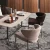 Import YC-AJ003 elegant iron fabric  metal armless dining restaurant chair from China