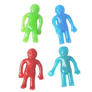 Yiwu Hot Sale TPR Mini Soft Toy Stretch Doll Bendy Man Sticky Hand Man Toy For Kids