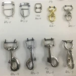 zinc alloy swivel snap metal trolley bag parts belt clasp bowling bag accessories