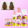 Luxfume Curl Care 4-Piece Set Defining Voluminous Curly Hair Shampoo Conditioner Mousse Styling Spray