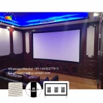 OEM/ODM Fixed Frame 4K Woven Acoustic Transparent Home Cinema Theater Projector Projection Screen
