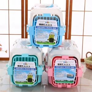 Manufacturers supply pet flight case suitcase cage folding steel standard dog cages