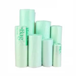 transparent compostable plastic bag