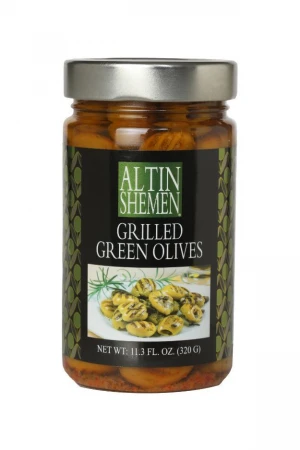 Green Pitted Grilled Olives