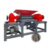 Double Shaft Shredder Pe Lumps Waste Pet Bottle pp Woven Bag Plastic Shredder Bicycle Metal Shredder Machine