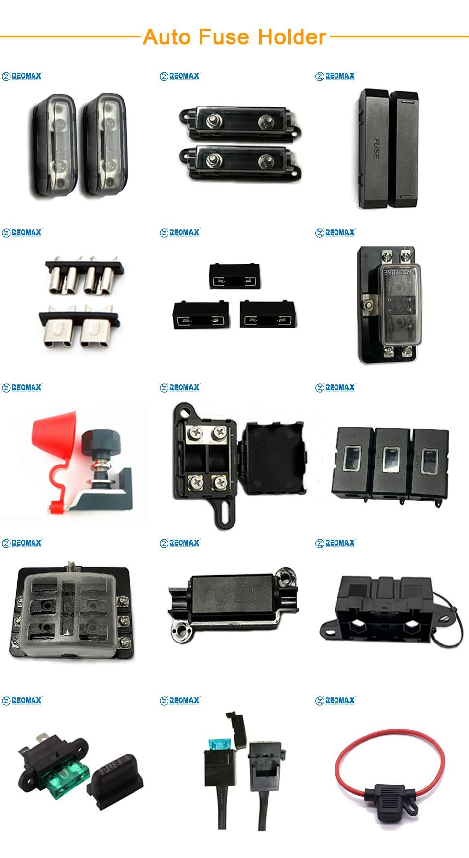 Buy auto fuse holder ans ato blade fuse relay box from dongguan reomax