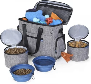 Outing Shoulder Bag Dog Food Carrying Portable Travel Bag Pet Supplies Storage Bag Trolley Case