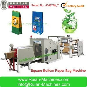 CY180 Roll feeding square bottom paper bag making machine