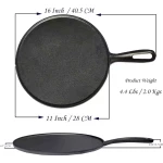 High Quality Cast Iron Pre-seasoned Frying Pan Crepe Maker Frying Pan Crepe Pan for Sale