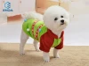 Colorful Christmas snowman warm fashional flannel dog cat pet clothes