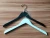 Import Flat Wood Garment Hanger with Shiny Chrome Hook from China