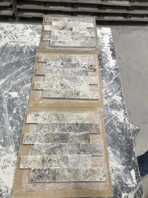 Silver Splitface Travertine Wholesale Stone Marble Hot Sale Waterproof Cheap Pool Coping Luxury Turkish Manufacturer