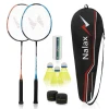 All Aluminum Alloy Badminton Racket With three Nylon Shuttlecocks
