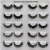 Russian D curl lashes natural 15mm faux mink wispy DD curl strip eyelashes