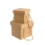 Import Customized size kraft paper box packaging corrugated box with handle from China