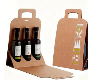 Kraft Cardboard Wine Carrier Box