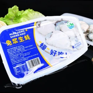 Paste free  BQF oyster meat packed in plastic bag