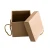 Import Customized size kraft paper box packaging corrugated box with handle from China