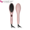 Amazon Top Seller Comb Ceramic Ionic Straight Brush Flat Iron Electric Hair Straightener Brush for Anti Scald Home Use