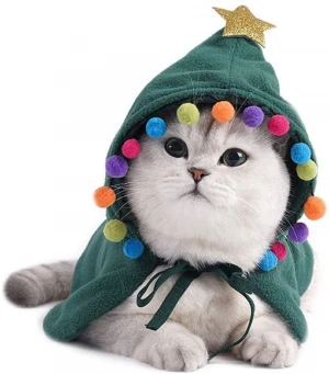 Pet Christmas Costume Cloak Dog Cat Cosplay Deer Costumes