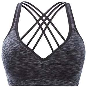 Women High Impact non removable pad sports bras for Gym Yoga Fitness
