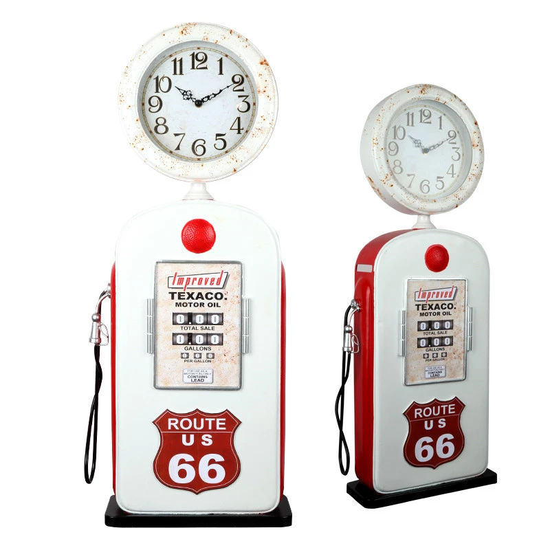 0714-Live01 gas pump grandfather clock