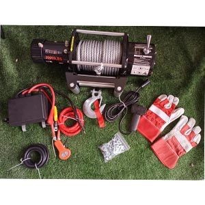 20000LBS(9090kgs) 12V DC truck winch off road recovery winches wireless glolves