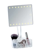 Wenko Standing Mirror With Organiser Led Trenno