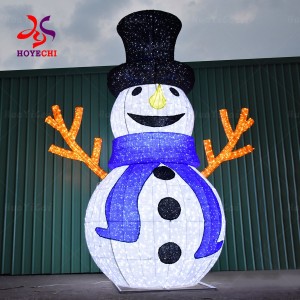 Holiday Decorative Light 3D LED Christmas Snowman Motif Light