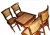 Import Furniture natural assorted teak wood from Indonesia