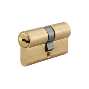 Euro Profile Solid Brass Cylinder with Steel Computer Key for Mortise Lock