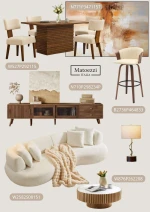 Modern Living Room Furniture Set Sofa Recliner Coffee Table Storage Cabinet